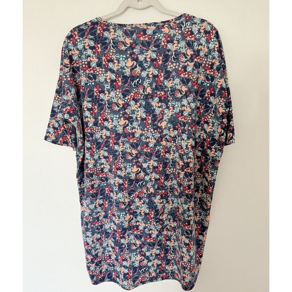 Lularoe Irma Disney Minnie Print Elbow Lenght Sleeve Hi Low Oversized Top S - Picture 2 of 7